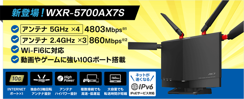 GMOとくとくBB光 10ギガ対応Wi-Fiルーター